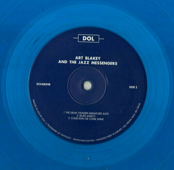 Vinyl Record Art Blakey & Jazz Messengers - Art Blakey & The Jazz Messengers (Blue Vinyl) (LP) - 3