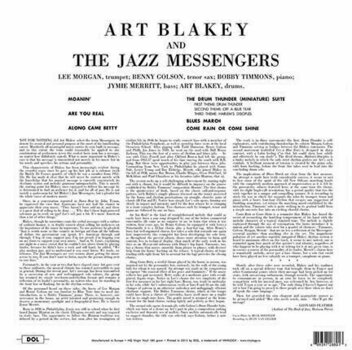 Vinylplade Art Blakey & Jazz Messengers - Art Blakey & The Jazz Messengers (Blue Vinyl) (LP) - 4