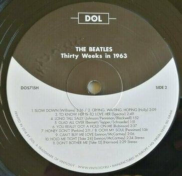 Vinyl Record The Beatles - Thirty Weeks In 1963 (LP) - 3