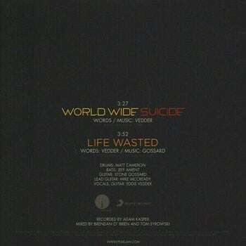 Vinyl Record Pearl Jam - World Wide Suicide (7" Vinyl) - 4