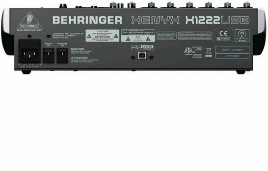 Table de mixage analogique Behringer XENYX X 1222 USB - 2
