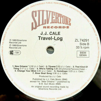 Vinyl Record JJ Cale - Travel-Log (LP) - 3