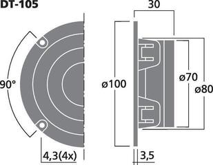 Tweeter Monacor DT-105 Tweeter - 2