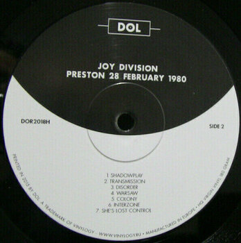 LP platňa Joy Division - Live In Preston February 28/1980 (LP) - 3