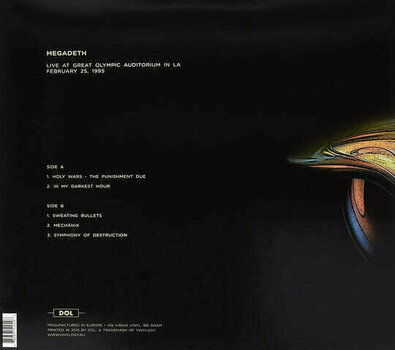 LP plošča Megadeth - Live At Great Olympic Auditorium In La February 25 1995 Ww1-Fm (Green Vinyl) (LP) - 2