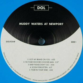 Disque vinyle Muddy Waters - At Newport 1960 (Cyan Blue Vinyl) (LP) - 2