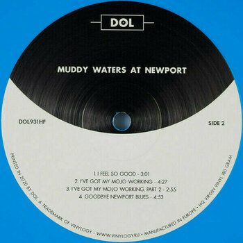 Hanglemez Muddy Waters - At Newport 1960 (Cyan Blue Vinyl) (LP) - 3