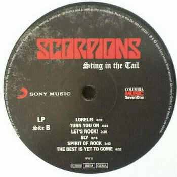 Vinyl Record Scorpions - Sting In The Tail (LP) - 3