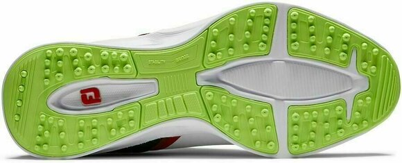 Pantofi de golf pentru copii Footjoy Fuel Alb/Negru/Lămâie verde 36,5 - 4