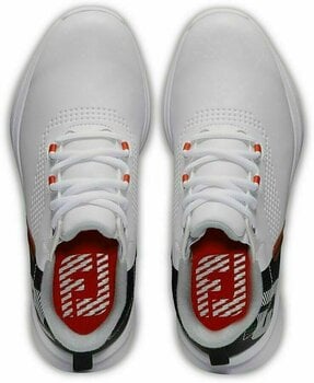 Chaussures de golf junior Footjoy Fuel White/Black/Lime 36,5 - 7