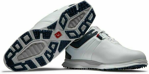 Pantofi de golf pentru bărbați Footjoy Pro SL Alb/Navy/Roșu 45 - 6