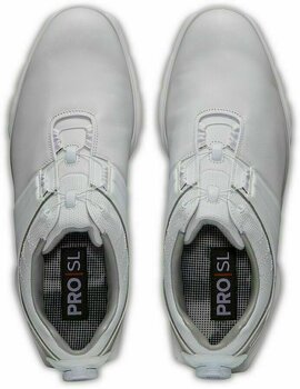 Férfi golfcipők Footjoy Pro SL BOA White/Grey 43 - 7