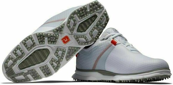 Miesten golfkengät Footjoy Pro SL Sport White/Grey/Orange 40,5 - 6