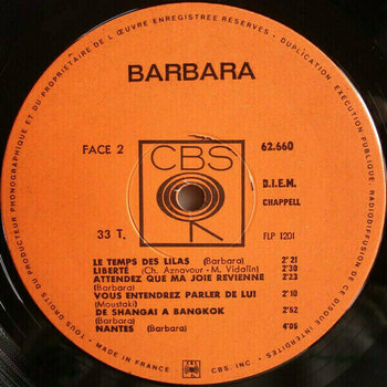 LP platňa Barbara - Dis, Quand Reviendras-Tu? (LP) - 3