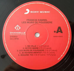 LP deska Francis Cabrel - Les Murs De Poussiere (LP) - 1