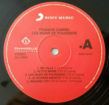 LP Francis Cabrel - Les Murs De Poussiere (LP) - 2