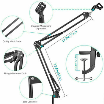 Tisch Mikrofonständer Neewer NW-35 Tisch Mikrofonständer - 2