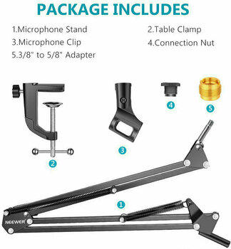 Tisch Mikrofonständer Neewer NW-35 Tisch Mikrofonständer - 4