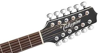 12-струнна електро-акустична китара Takamine EF381SC Black 12-струнна електро-акустична китара - 2