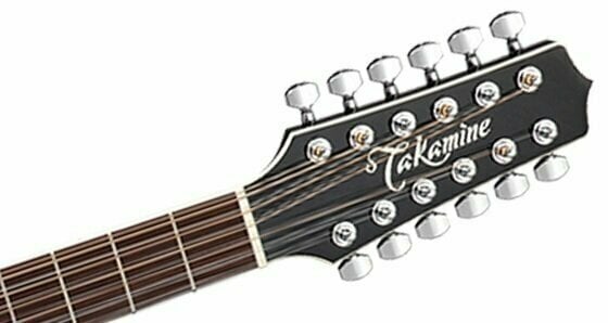 12-strängad akustisk elgitarr Takamine EF381SC Svart - 3