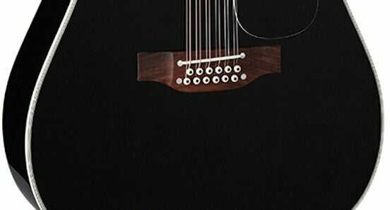 12 húros elektroakusztikus gitár Takamine EF381SC Fekete - 4