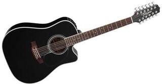 12-струнна електро-акустична китара Takamine EF381SC Black 12-струнна електро-акустична китара - 4