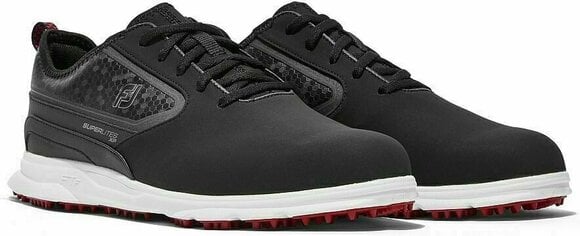 Мъжки голф обувки Footjoy Superlites XP Black/White/Red 44,5 - 5