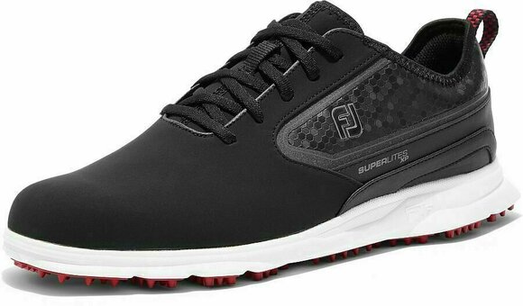 Férfi golfcipők Footjoy Superlites XP Black/White/Red 40,5 - 3
