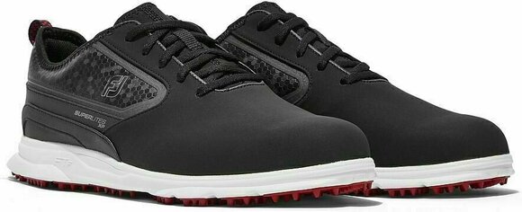 Chaussures de golf pour hommes Footjoy Superlites XP Black/White/Red 40,5 - 5