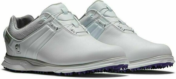 Chaussures de golf pour femmes Footjoy Pro SL BOA White/Grey 37 - 5