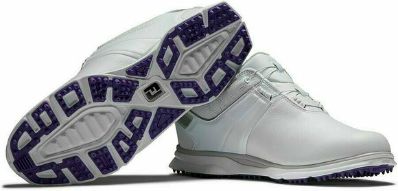 Calçado de golfe para mulher Footjoy Pro SL BOA White/Grey 40,5 - 6