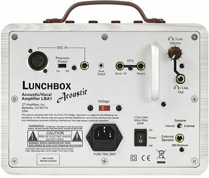 Gitarové kombo-Mini ZT Amplifiers Lunchbox Acoustic - 4