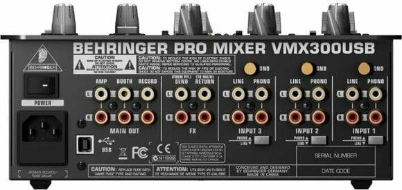 Mesa de mistura para DJ Behringer VMX 300 USB PRO MIXER - 3
