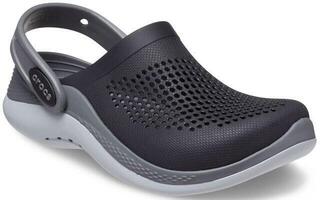 Zapatos para barco de niños Crocs Kids' LiteRide 360 Clog Black/Slate Grey - 1