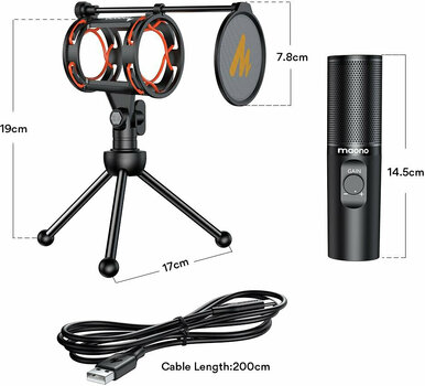 USB Microphone Maono AU-PM471TS USB Microphone - 7