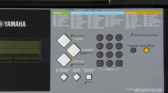 Tangentbord för barn Yamaha PSR E233 - 6