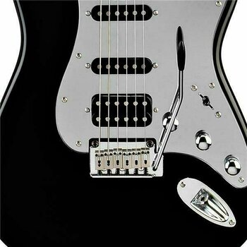 Električna kitara Fender Squier Black and Chrome Standard Stratocaster HSS RW Black - 2