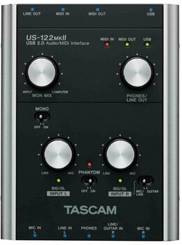 USB audio prevodník - zvuková karta Tascam US-122 MK2 - 3