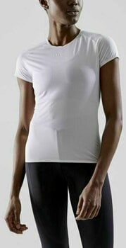 Running t-shirt with short sleeves
 Craft PRO Dry Nanoweight Women's Tee White L Running t-shirt with short sleeves - 4