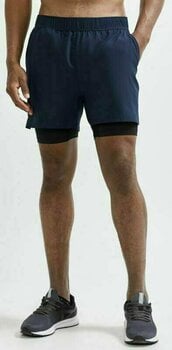 Σορτς Τρεξίματος Craft ADV Essence 2v1 Shorts Navy Blue S Σορτς Τρεξίματος - 3