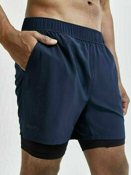 Pantalones cortos para correr Craft ADV Essence 2v1 Shorts Navy Blue XL Pantalones cortos para correr - 2
