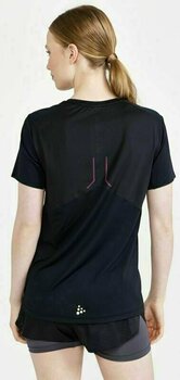 Тениска с къс ръкав за бягане
 Craft PRO Hypervent SS Women's Tee Black/Roxo M Тениска с къс ръкав за бягане - 5