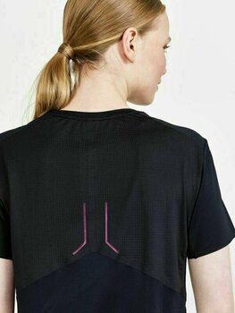 Majica za trčanje s kratkim rukavom
 Craft PRO Hypervent SS Women's Tee Black/Roxo S Majica za trčanje s kratkim rukavom - 3