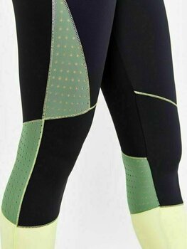 Calças/leggings de corrida Craft PRO Charge Blocked Women's Tights Giallo/Black XS Calças/leggings de corrida - 2