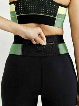 Calças/leggings de corrida Craft PRO Charge Blocked Women's Tights Giallo/Black XS Calças/leggings de corrida - 3