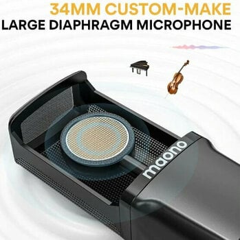 Microphone à condensateur pour studio Maono AU-PM500 Microphone à condensateur pour studio - 2