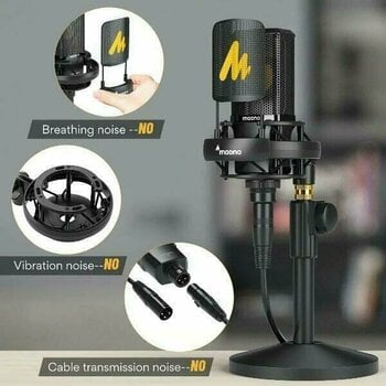 Microphone à condensateur pour studio Maono AU-PM500T Microphone à condensateur pour studio - 5