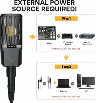 Microphone à condensateur pour studio Maono AU-PM500T Microphone à condensateur pour studio - 6