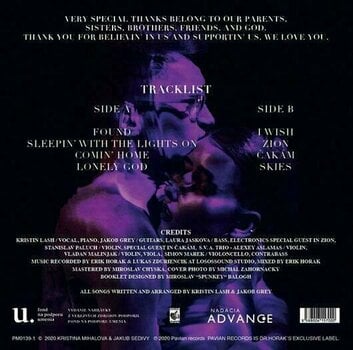 Vinyl Record Kristin Lash & Jakob Grey - Sleepin? With The Lights On (LP) - 2