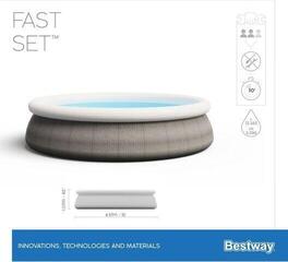 Aufblasbares Schwimmbecken Bestway Fast Set 457 x 107 cm Aufblasbares Schwimmbecken - 7